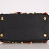 Rare Prada Saffiano Floral Applique Garden Mini Bag