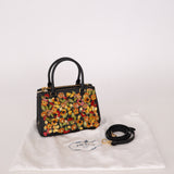 Rare Prada Saffiano Floral Applique Garden Mini Bag