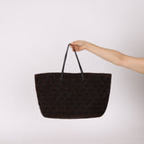Rare Fendi Lizard Beaded Roll Tote