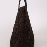 Rare Fendi Lizard Beaded Roll Tote