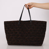 Rare Fendi Lizard Beaded Roll Tote