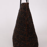 Rare Fendi Lizard Beaded Roll Tote