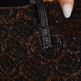 Rare Fendi Lizard Beaded Roll Tote