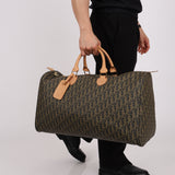 Dior Coated Canvas Trotter Weekender Duffel Bag