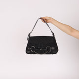 Gucci GG Canvas Horsebit Shoulder Bag