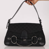 Gucci GG Canvas Horsebit Shoulder Bag
