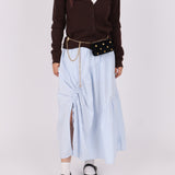 Rare Loewe Suede Coin Anagram Studded Waist Bag