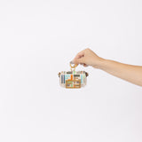 Fendi Multicolor Zucca Canvas Nano Baguette