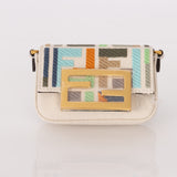 Fendi Multicolor Zucca Canvas Nano Baguette