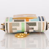 Fendi Multicolor Zucca Canvas Nano Baguette