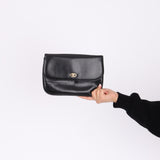 Celine Box Triomphe Clutch w/ Chunky Chain