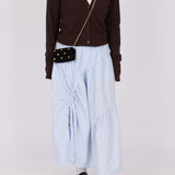Rare Loewe Suede Coin Anagram Studded Waist Bag