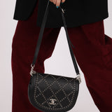 Chanel 2017 Calfskin Coco Eyelets Small Flap Bag