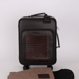 Bottega Veneta Intrecciato Cuir & Crocodile Carry On Suitcase