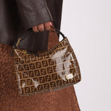 Fendi Zucchino Coated Canvas Mini Pouch