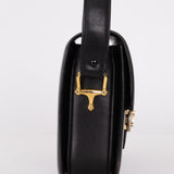 Vintage Celine Triomphe Box Calf Shoulder Bag