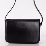 Vintage Celine Triomphe Box Calf Shoulder Bag