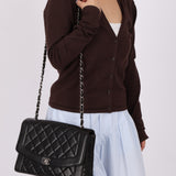 Rare Chanel 1996 Lambskin Large Diana SHW