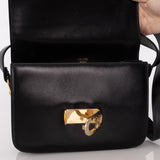 Vintage Celine Triomphe Box Calf Shoulder Bag