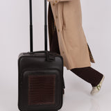 Bottega Veneta Intrecciato Cuir & Crocodile Carry On Suitcase