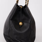 Rare Chanel 1996 Caviar Double-Sided Supermodel Tote