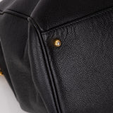 Rare Chanel 1996 Caviar Double-Sided Supermodel Tote