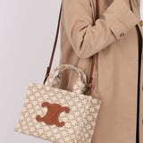 Celine Triomphe Canvas Small Cabas Thais