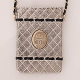 Ultra-Rare Chanel Metal Cardholder on Chain