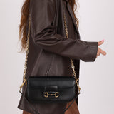 Gucci 1955 Horsebit East/West Boxcalf Shoulder Bag