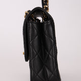 Chanel 2019 Lambskin and Caviar Square Flap