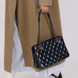 Chanel 2015 Patent Goatskin Eyelet Tote
