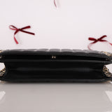 Chanel 2015 Lambskin Chocolate Bar Piercing CC Studded Mini Full Flap
