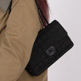 Chanel 2000 Nylon So Black Single Flap