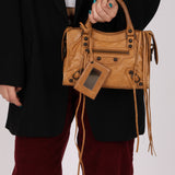 Balenciaga Camel Mini City Bag