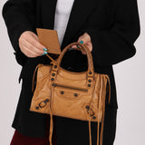 Balenciaga Camel Mini City Bag