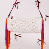 Rare Loewe Crochet Beaded Fringe Bracelet Pouch
