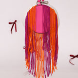 Rare Loewe Crochet Beaded Fringe Bracelet Pouch