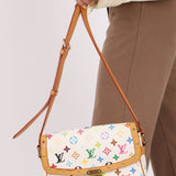 Limited Edition Louis Vuitton x Takashi Murakami White Sologne Crossbody