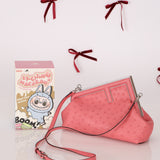 Fendi Ostrich First Clutch with Strap
