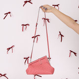 Fendi Ostrich First Clutch with Strap