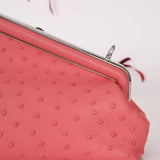 Fendi Ostrich First Clutch with Strap