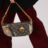 Limited Edition Louis Vuitton Monogram Patchwork Denim Pouchy