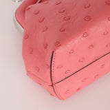 Fendi Ostrich First Clutch with Strap