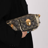 Limited Edition Louis Vuitton Monogram Patchwork Denim Pouchy