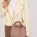 Gucci Mini Leather Bamboo Shopper Tote