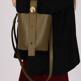 Loewe Olive Pebble Mini Bucket Bag