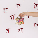 Fendi Nappa Rainbow Inlay Nano Peekaboo