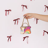 Fendi Nappa Rainbow Inlay Nano Peekaboo