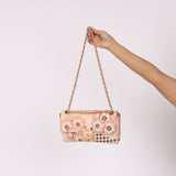 Rare Chanel 2005 Satin Camellia Classic Flap