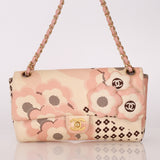 Rare Chanel 2005 Satin Camellia Classic Flap